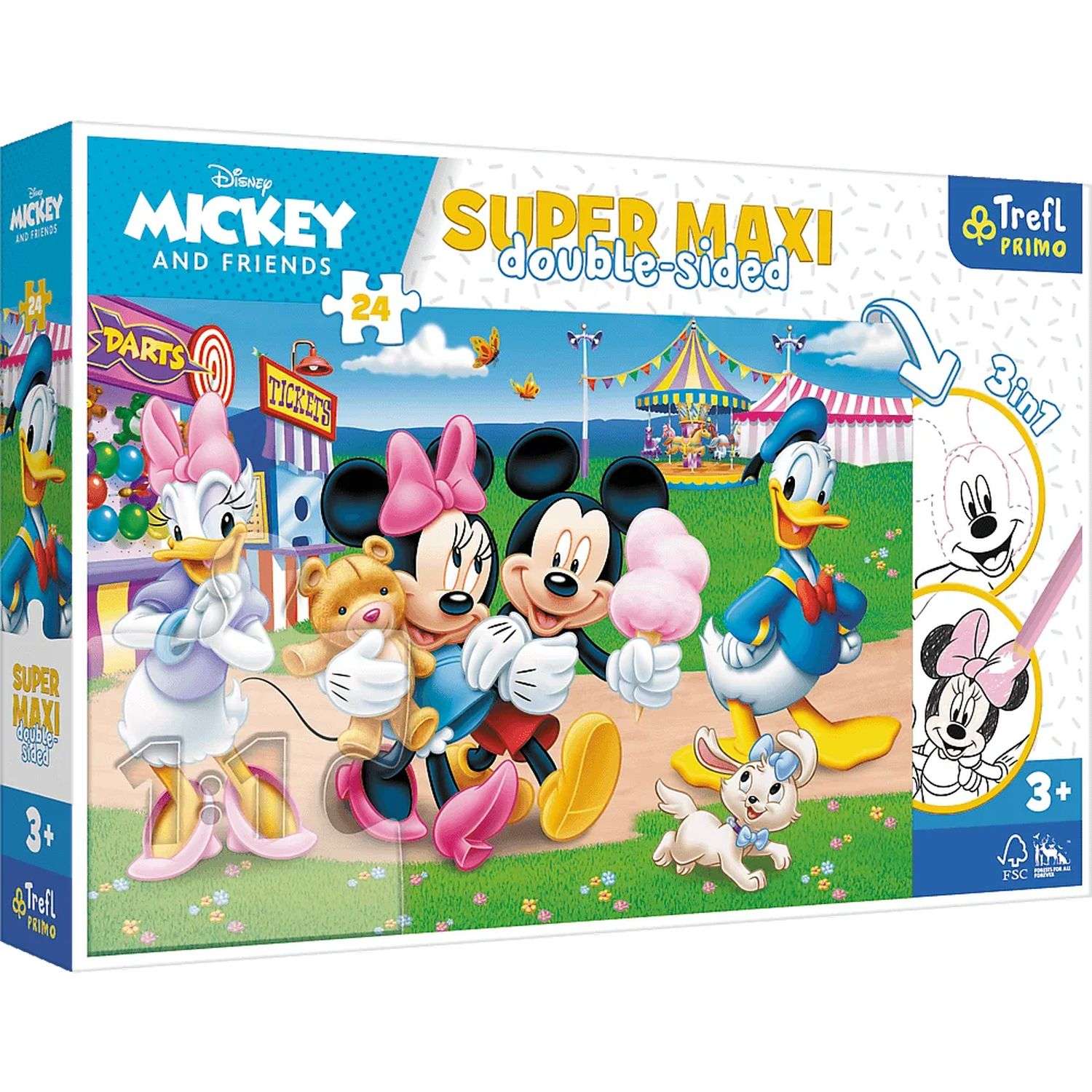 Пазл Trefl Disney Super Maxi Микки Маус на ярмарке 24элемента 41005 - фото 1