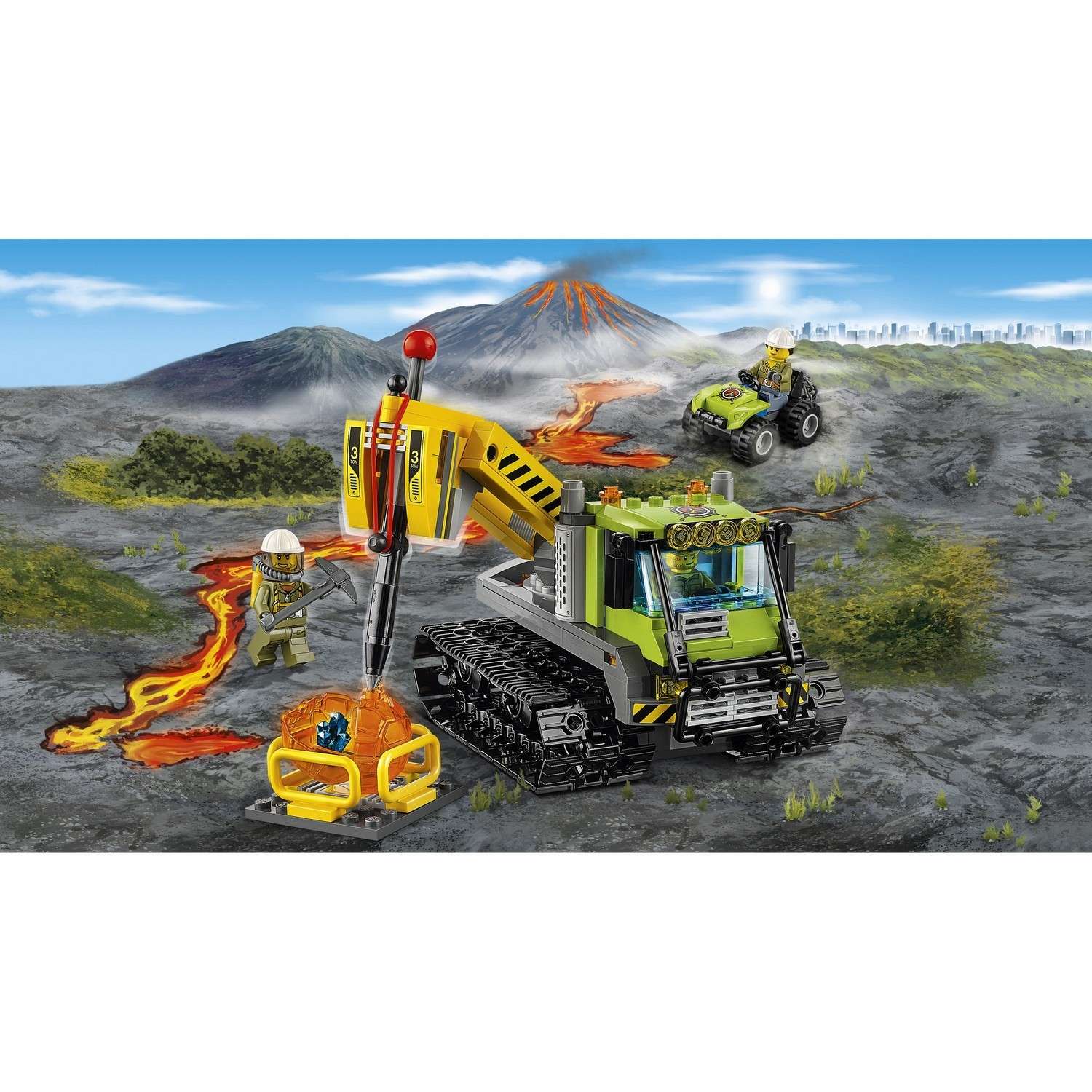 Конструктор LEGO City Volcano Explorers Вездеход исследователей вулканов (60122) - фото 4