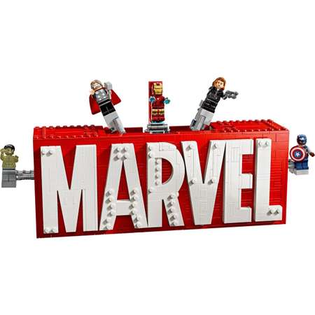 Конструктор LEGO Логотип и минифигурки Marvel 76313