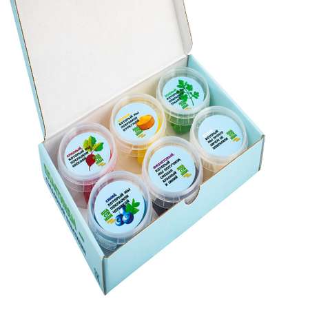 Помадка сахарная Пластиням Пластичная разноцветная съедобная 6 цветов