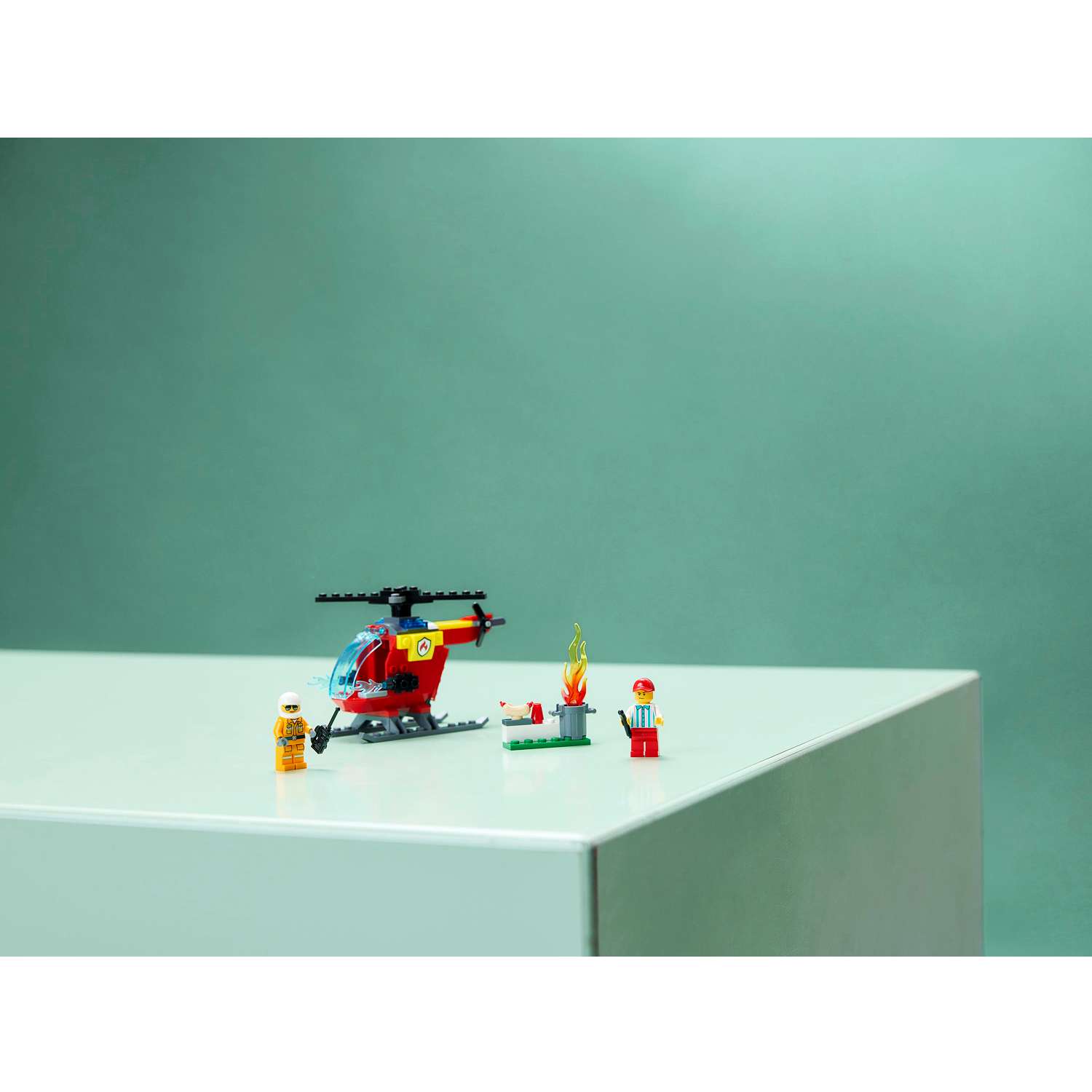 Конструктор детский LEGO City Пожарный вертолёт - фото 7