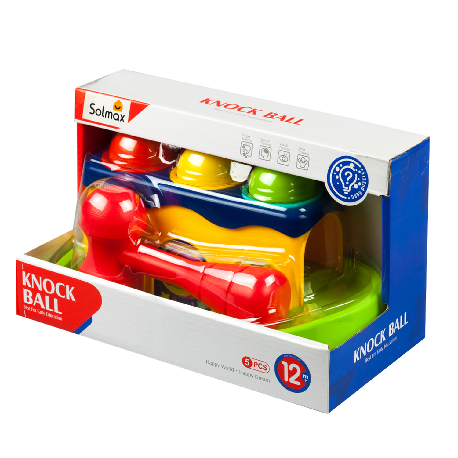 Развивающая игрушка Solmax стучалка с шариками и молотком для малышей SM06741 - фото 10