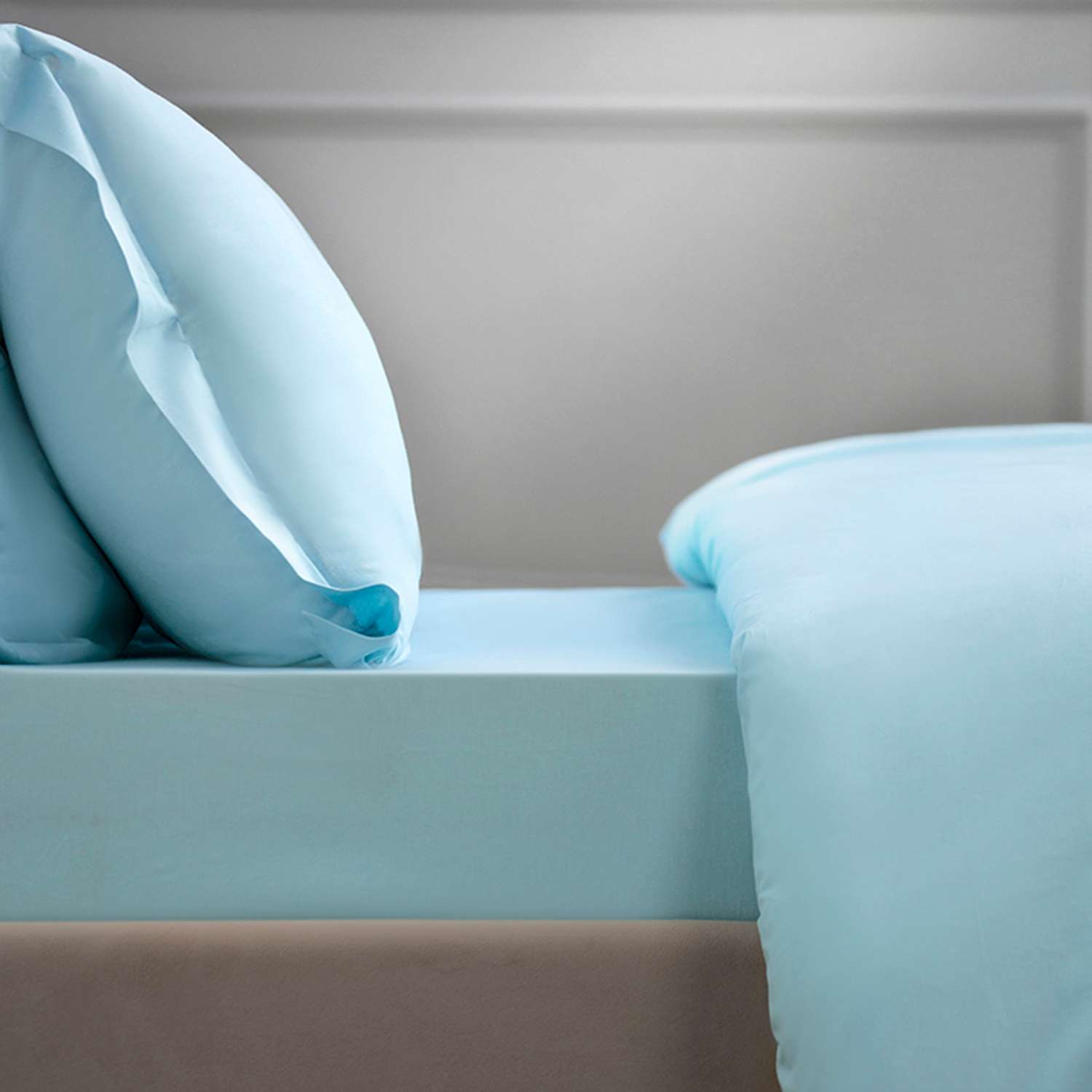 Комплект постельного белья SONNO by Julia Vysotskaya Евро-размер цвет Туманно-голубой - фото 6