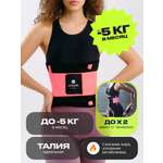 Пояс для похудения Urbanfit розовый размер XL