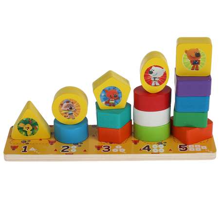 Игрушка деревянная Буратино Ми-ми-мишки пирамидка-сортер 314737