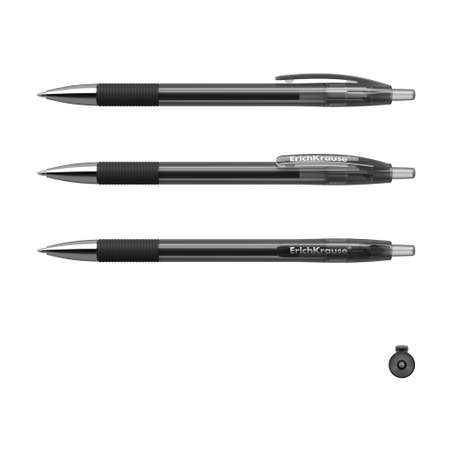 Ручка гелевая автоматическая ErichKrause R 301 Original Gel Matic and Grip черный 1 шт