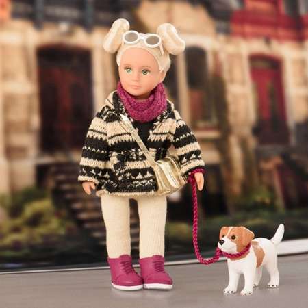 Кукла Lori by Battat 15 см с собакой Джек Рассел