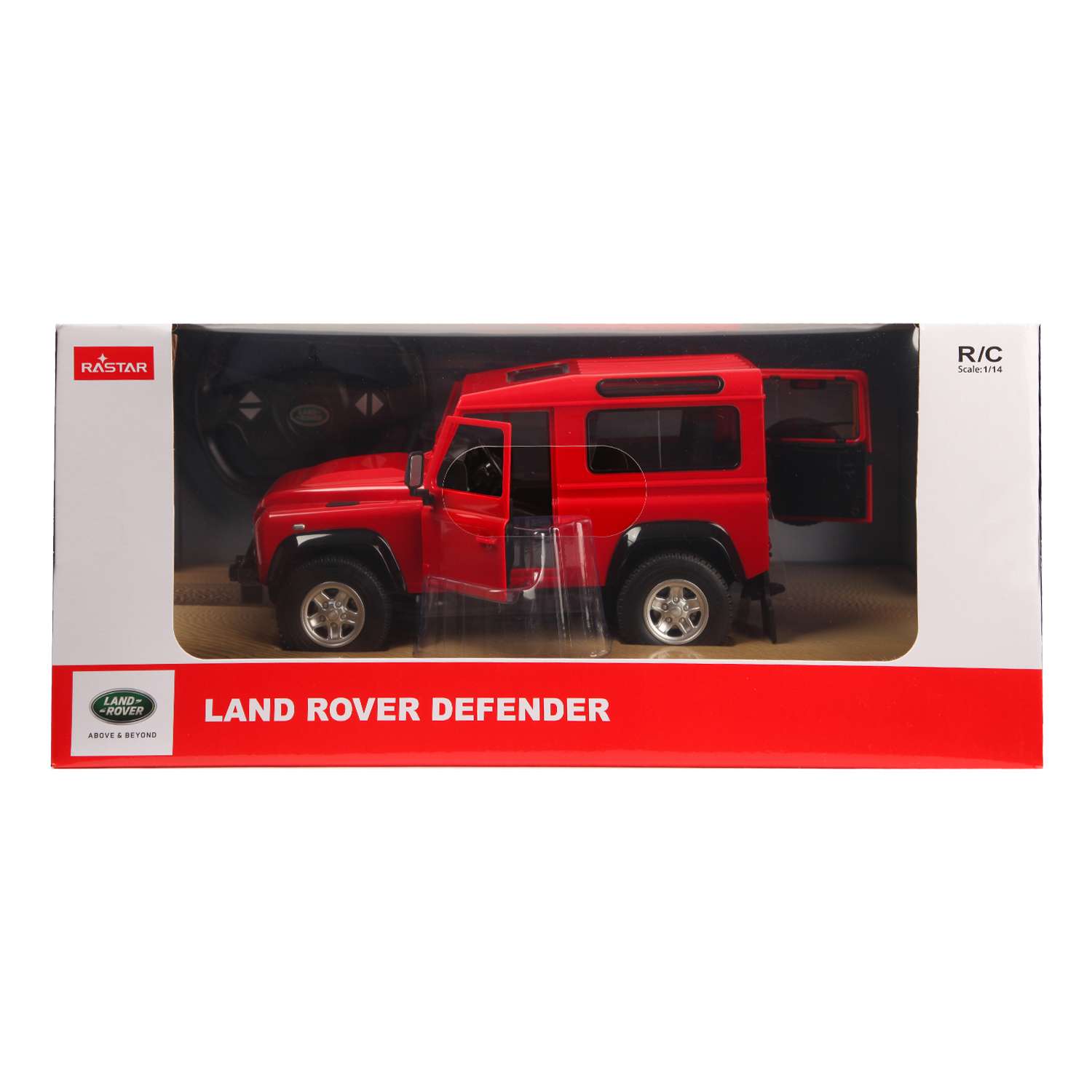 Машина Rastar РУ 1:14 Land Rover Denfender Красный 78400 - фото 2