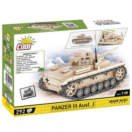 Конструктор COBI Немецкий танк Panzer III Ausf J 292 деталей
