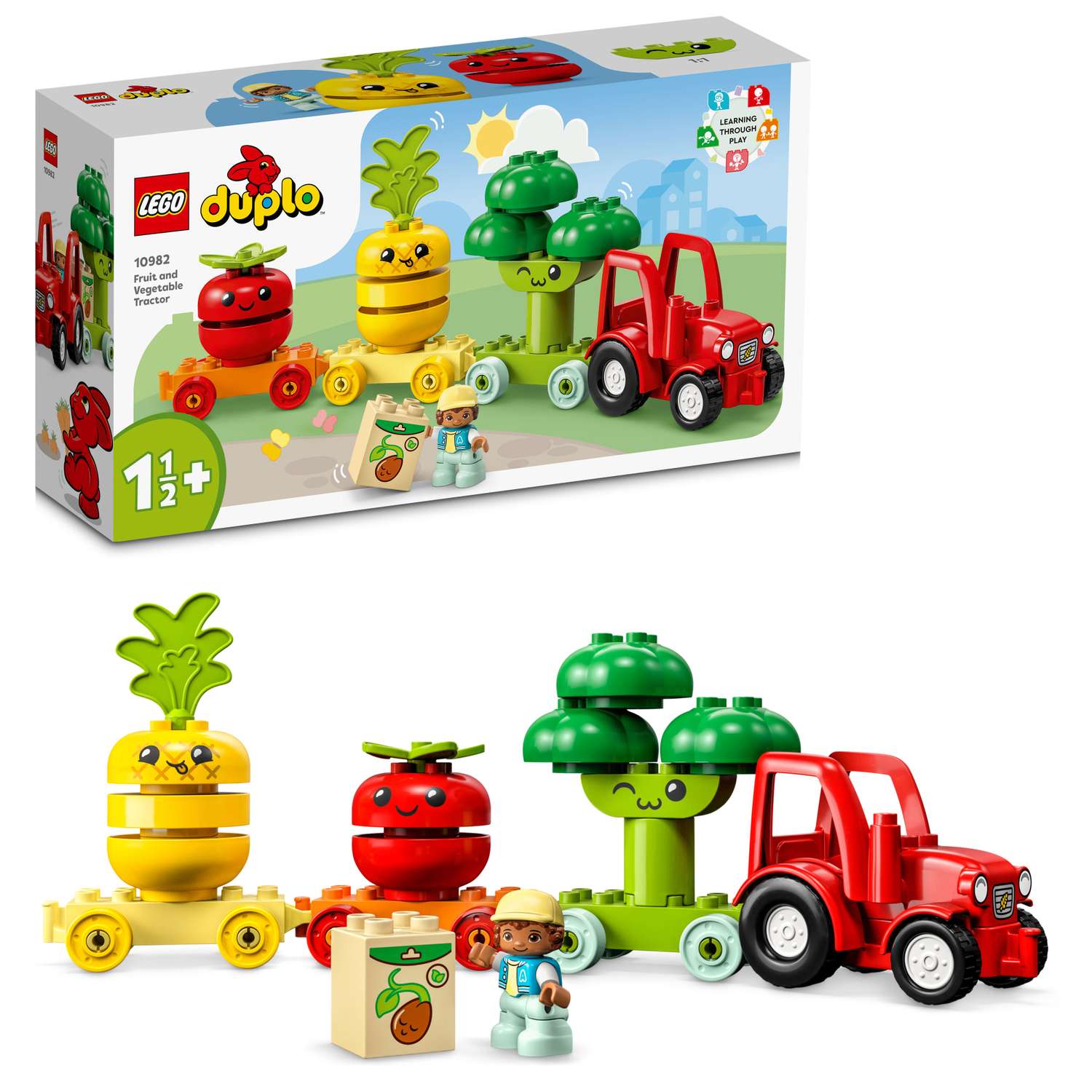 Конструктор LEGO DUPLO Fruit and Vegetable Tractor 10982 - фото 1