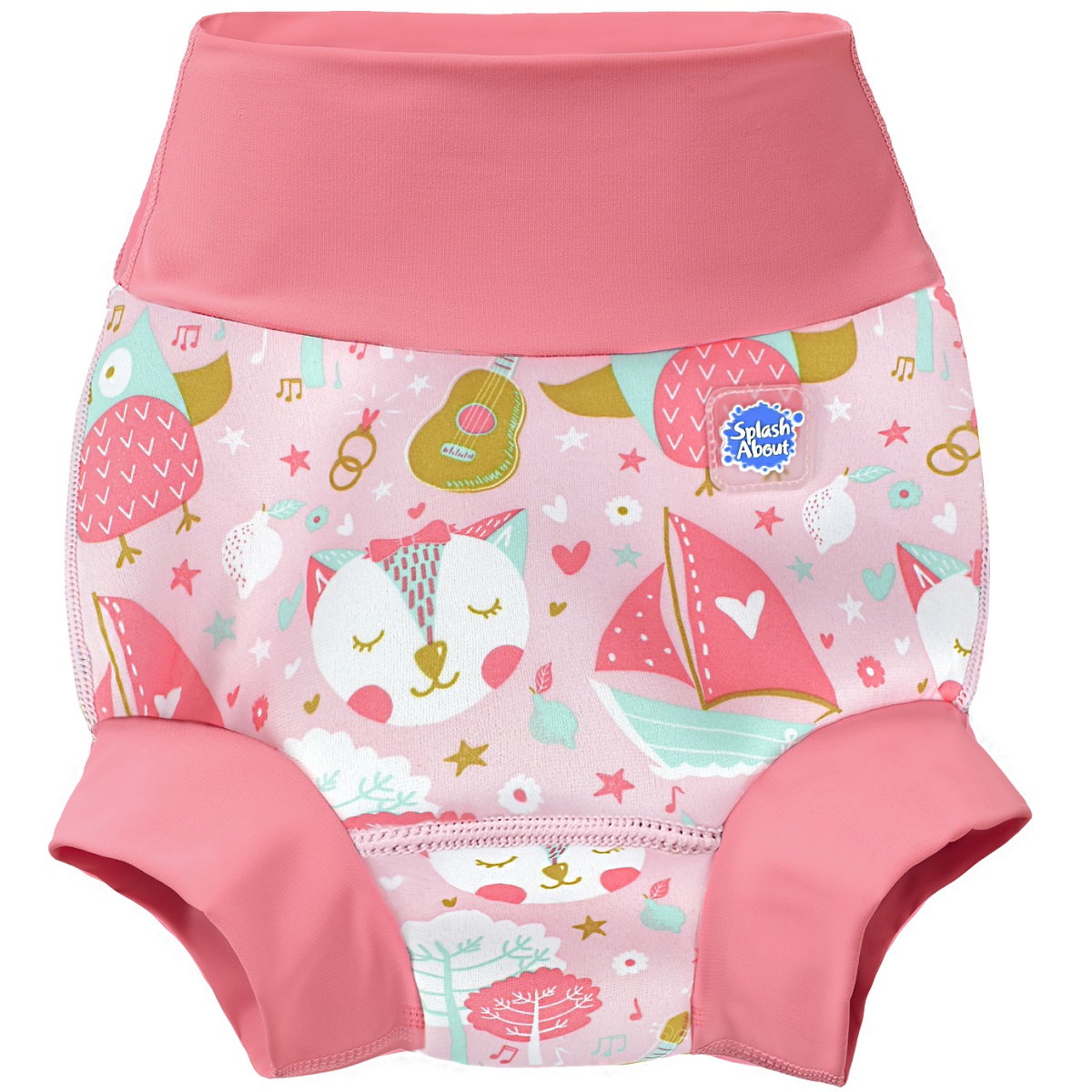 Подгузник для плавания Splash About Happy Nappy Кошечки и совы L - фото 1