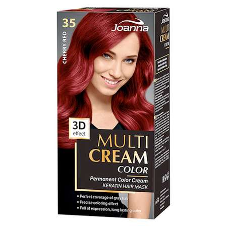 Краска для волос JOANNA Multi Cream Color 3D effect Красная вишня тон 35