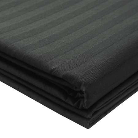 Комплект постельного белья Verossa 1.5СП Black страйп-сатин наволочки 70х70см 100% хлопок