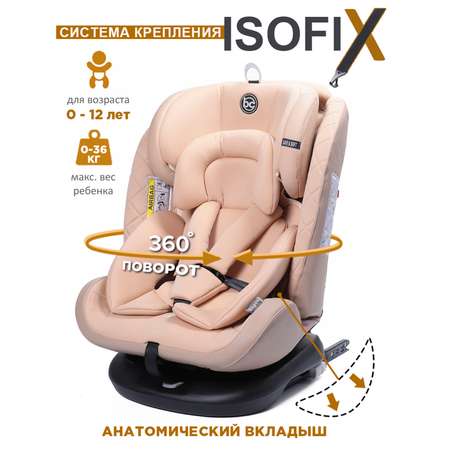 Автокресло BabyCare Shelter Isofix бежевый