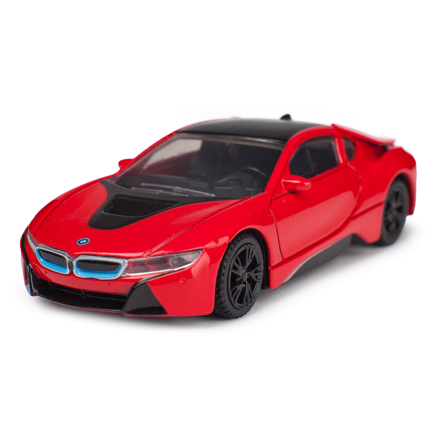 Автомобиль Rastar BMW i8 1:43 красный 58400 - фото 1