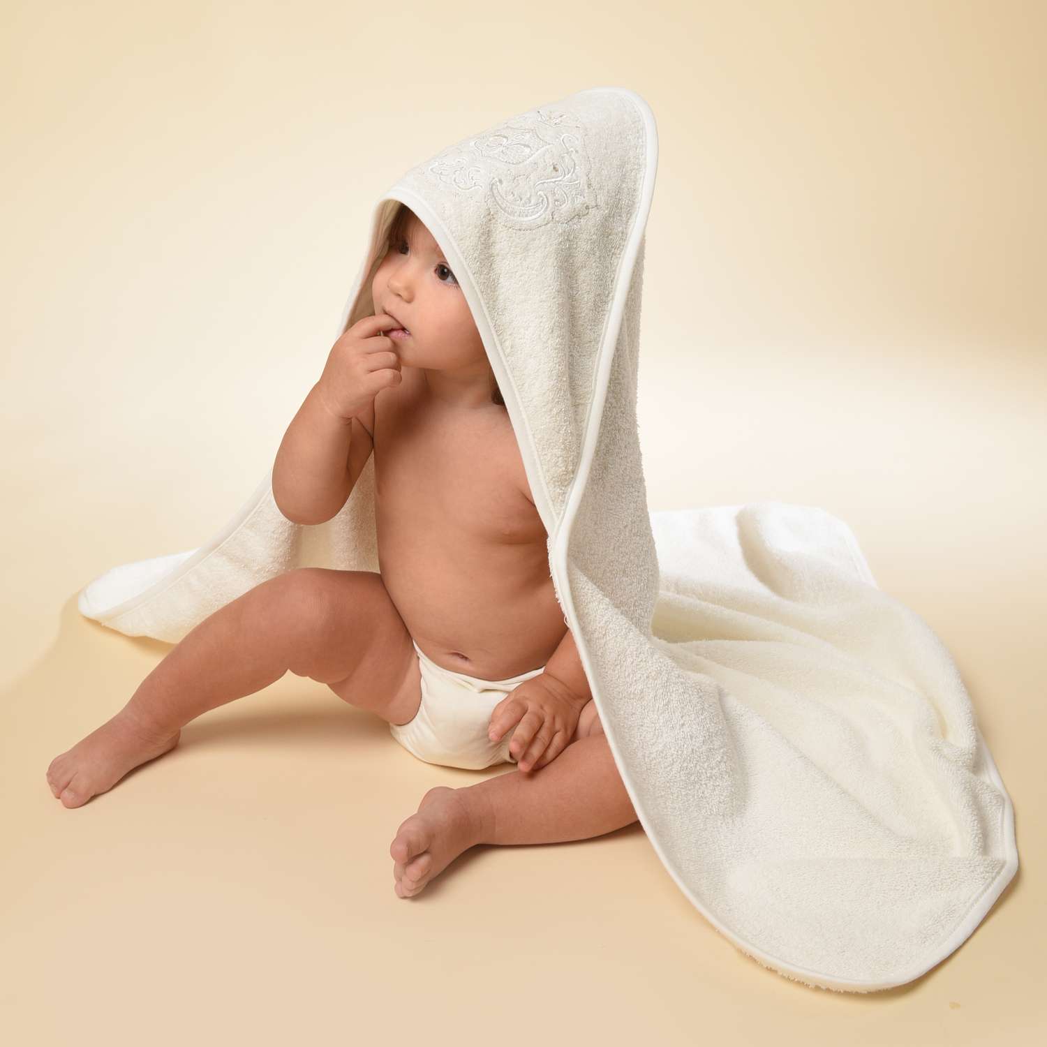 Полотенце Patrino махровое с уголком для новорожденного - фото 1