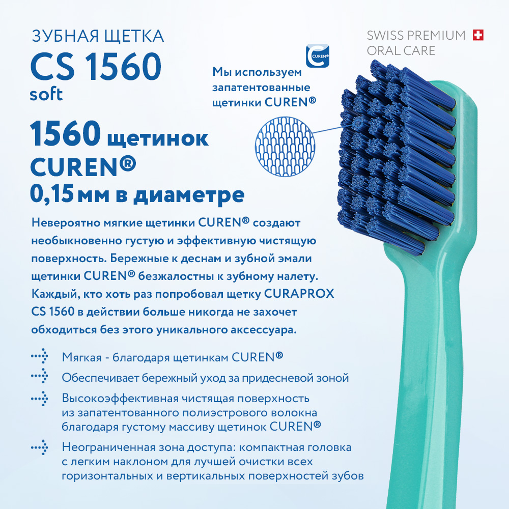 Зубная щетка Curaprox soft фиолетовая - фото 6