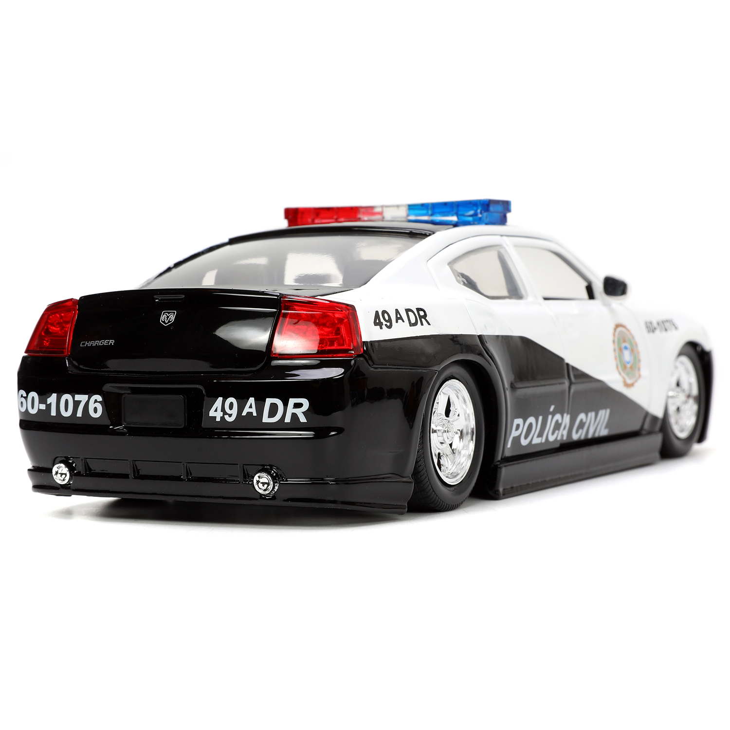 Полицейская машина Jada Dodge Charger Fast 5 Police Car 1:24 ТоуR233 - фото 6