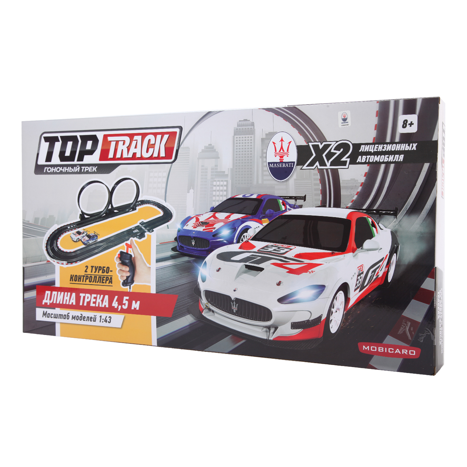 Трек Mobicaro 1:43 Maserati GranTurismo MC GT4 TR-02L купить по цене 999 ₽  в интернет-магазине Детский мир