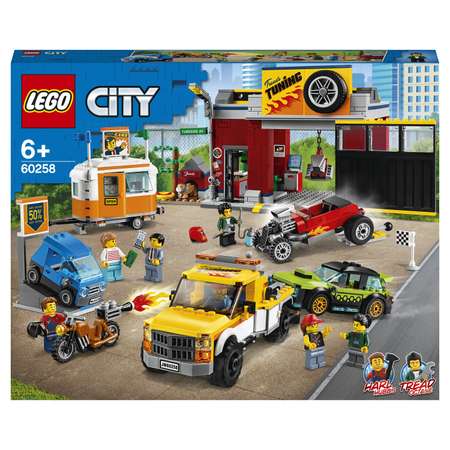 Конструктор LEGO City Nitro Wheels Тюнинг-мастерская блочный