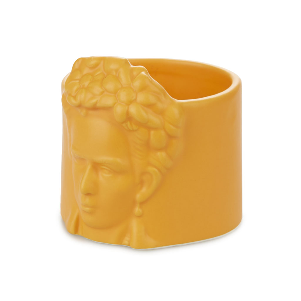 Горшок для цветов Balvi керамический Frida желтый - фото 4