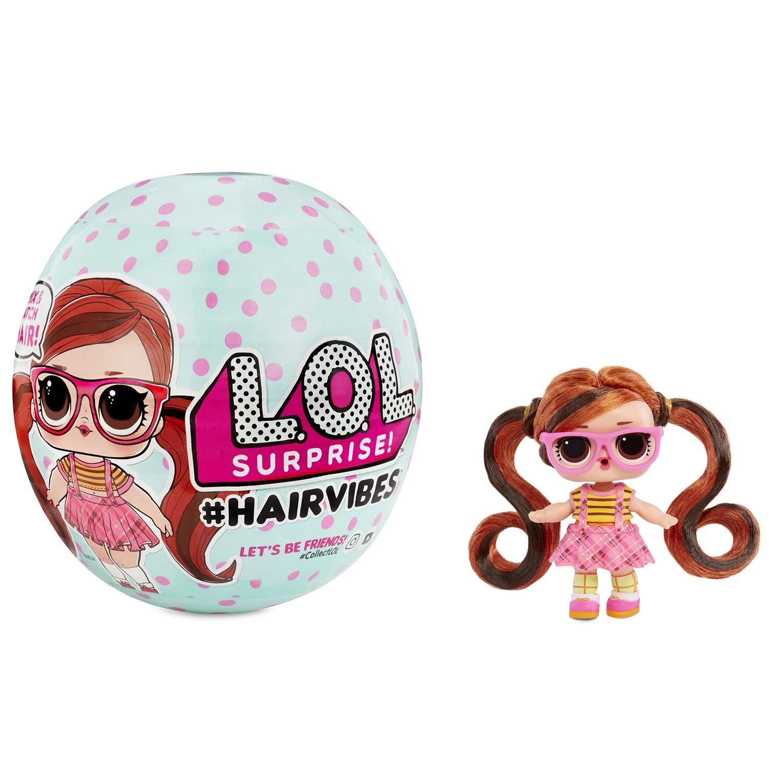 Кукла L.O.L. Surprise! Hairvibes в шаре в непрозрачной упаковке (Сюрприз) 564744E7C-V 564744E7C-V - фото 2