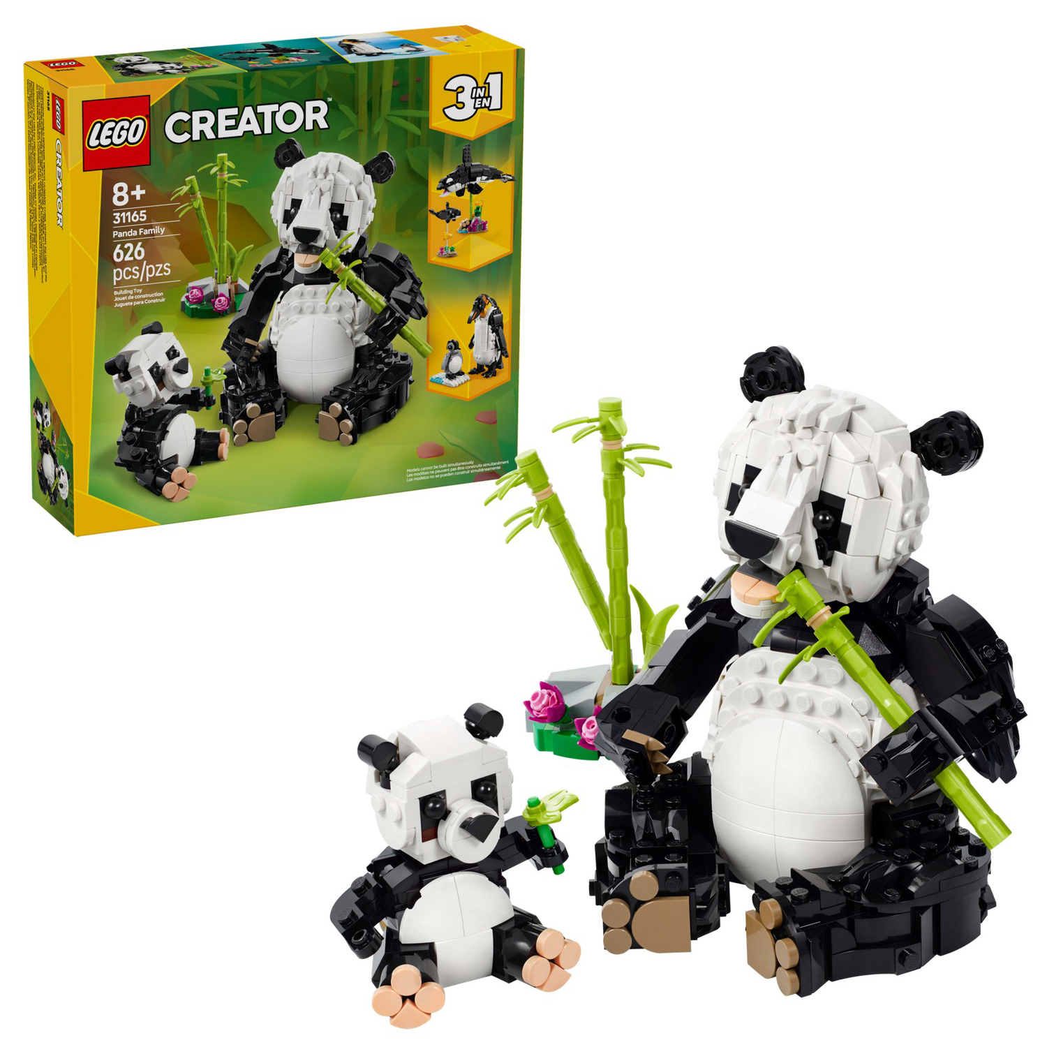 Конструктор детский LEGO Creator 3-in-1 Дикие животные: Семья Панд - фото 1