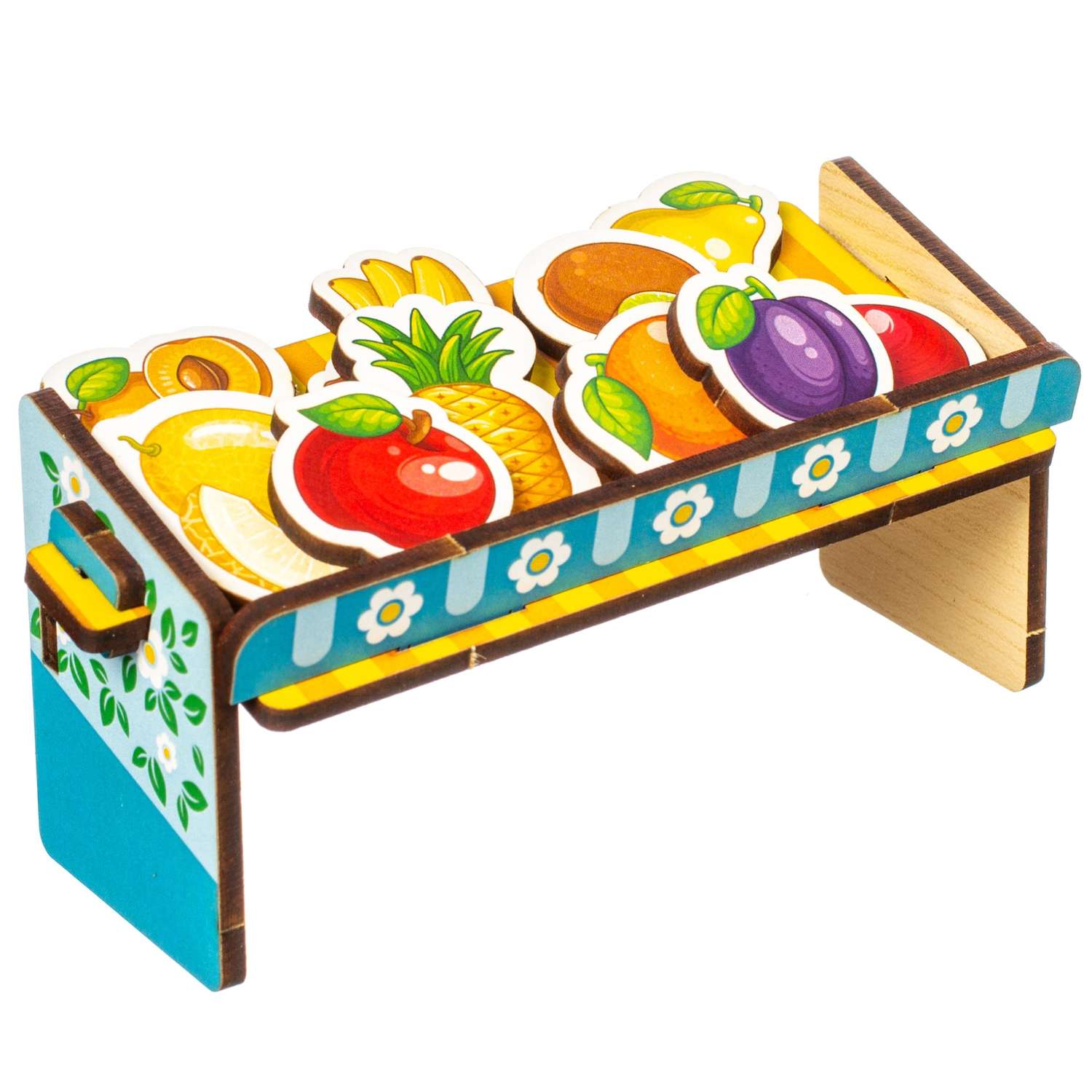 Игровой набор-сортер WOODLANDTOYS Супермаркет Овощи и фрукты - фото 2