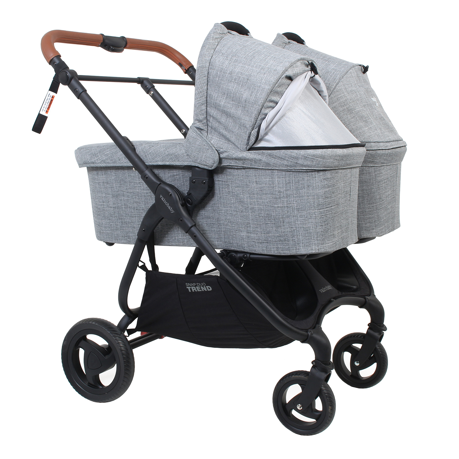 Люлька Valco baby External Bassinet для Snap Duo Trend Grey Marle 9936 - фото 4