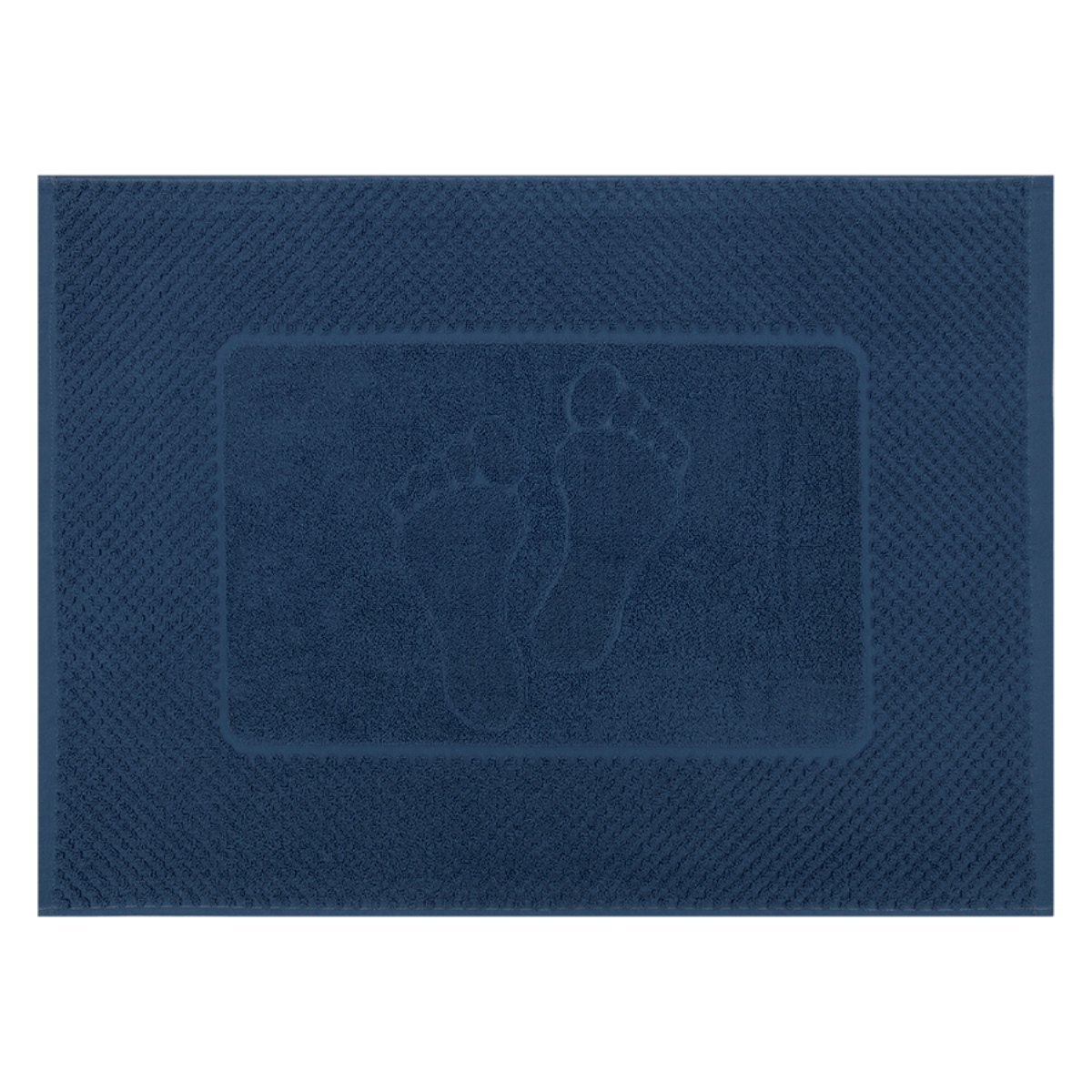 Махровое полотенце-коврик Bravo м7725_01 50х70 синий - фото 1