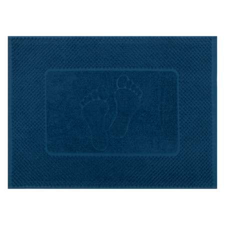 Махровое полотенце-коврик Bravo м7725_01 50х70 синий