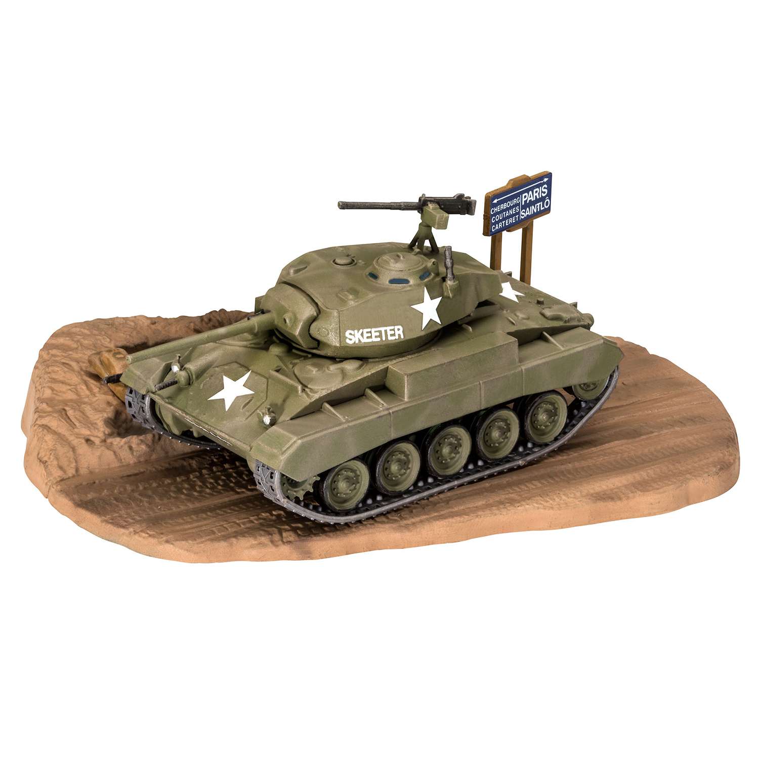 Сборная модель Revell Лёгкий танк США M24 Чаффи 03323 - фото 3