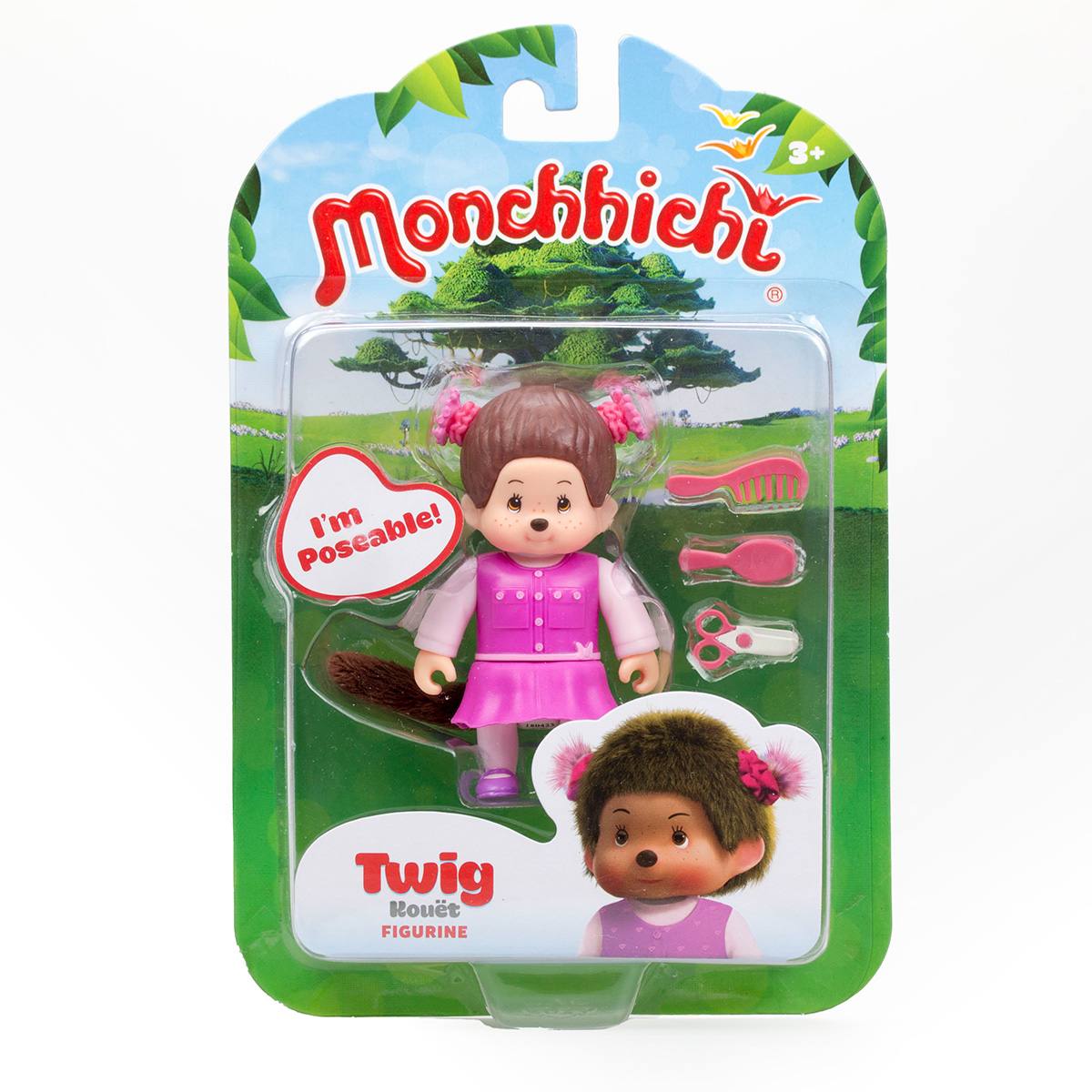 Фигурка Monchhichi Твиг с аксессуаром - фото 1