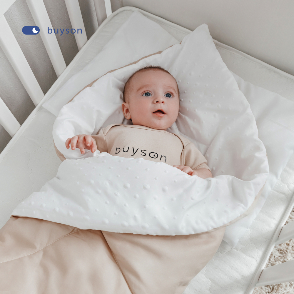 Комплект в кроватку buyson BuyBaby: пенный матрас 70х140 + одеяло 140х105 + подушка - фото 11