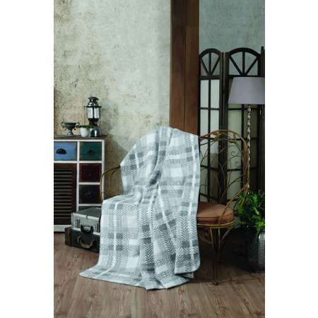 Плед Arya Home Collection 150х200 Tina с бахромой на кровать и диван