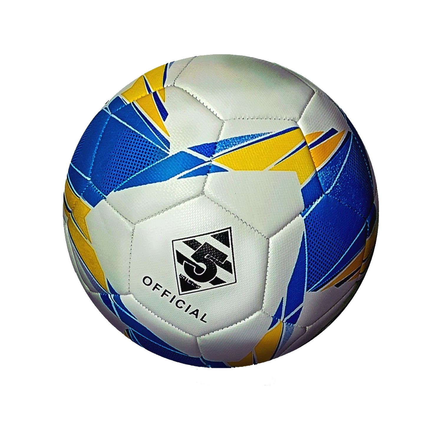 Трёхцветный футбольный мяч Uniglodis 32 панели размер 5 - фото 1