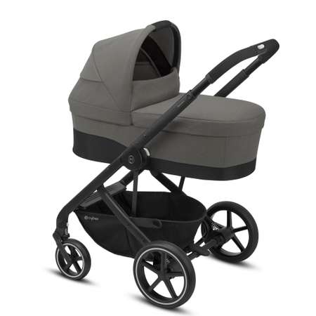 Коляска 3в1 Cybex Balios S BLK с дождевиком Soho Grey