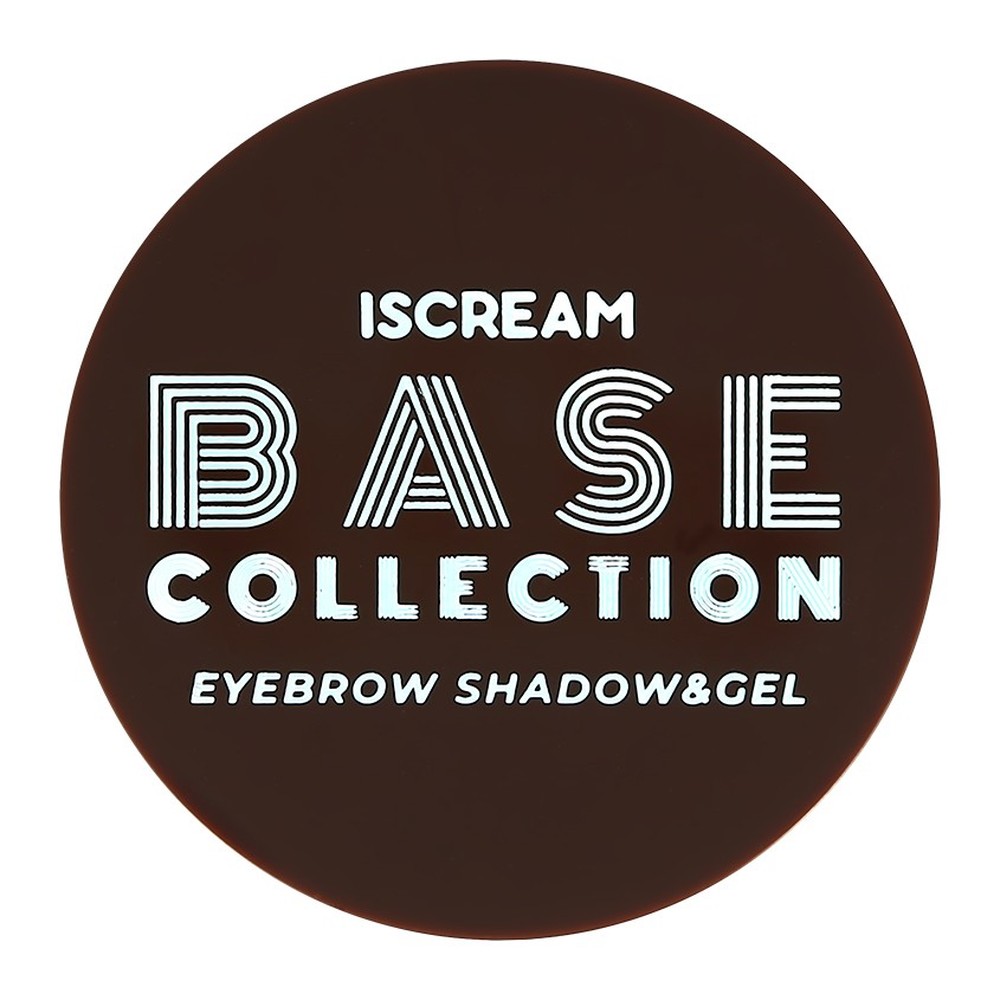 Тени и гель для бровей ISCREAM Base 2 в 1 тон 03 nature brown - фото 3