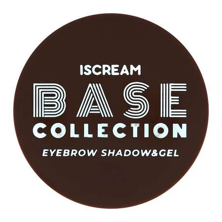 Тени и гель для бровей ISCREAM Base 2 в 1 тон 03 nature brown