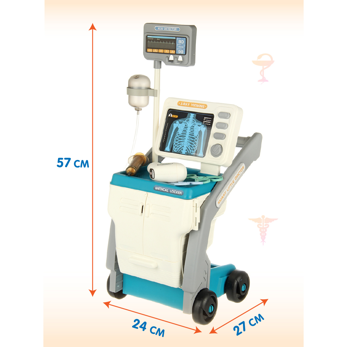 Набор доктора Veld Co Рентген тележка медицинские инструменты звуки купить  по цене 2499 ₽ в интернет-магазине Детский мир