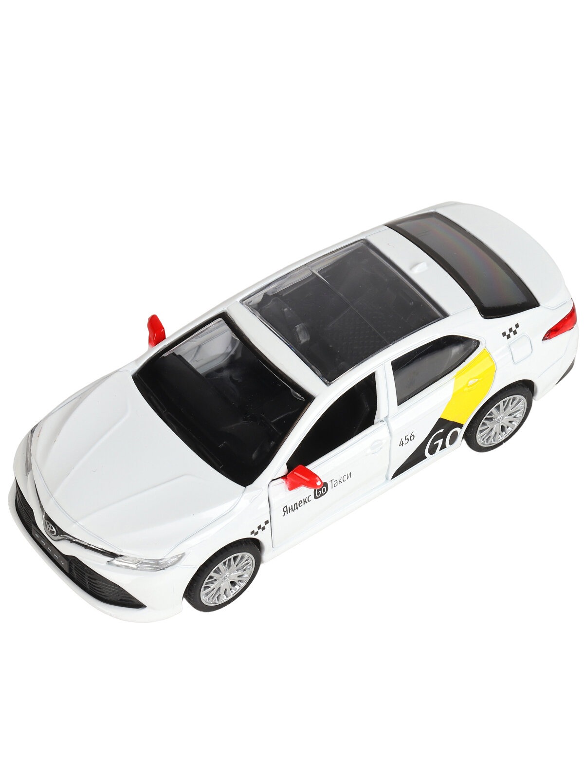 Машинка металлическая Яндекс GO 1:43 Toyota Camry озвучено Алисой цвет белый JB1251484 - фото 12