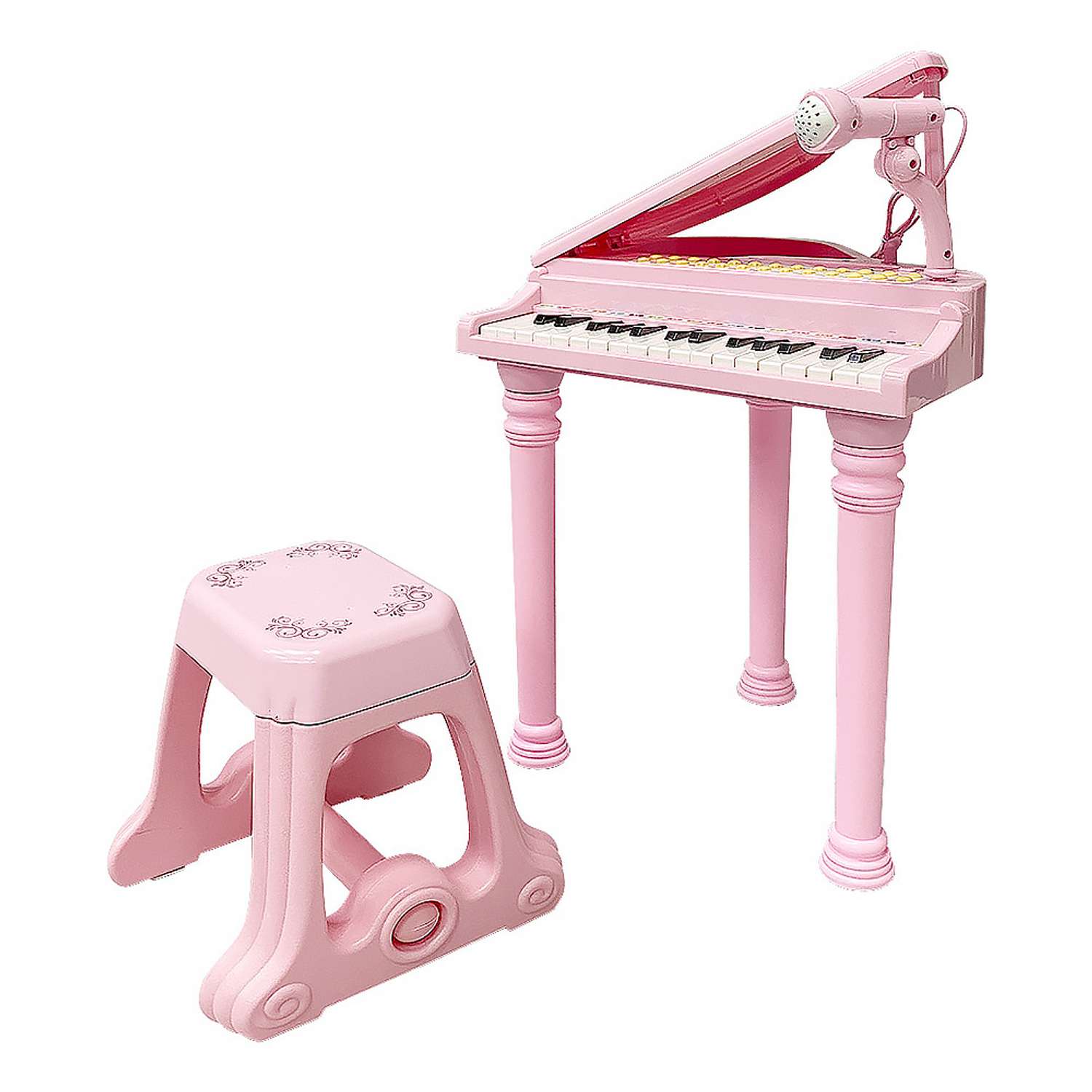 Детский центр-пианино EVERFLO Maestro HS0330686 pink - фото 6