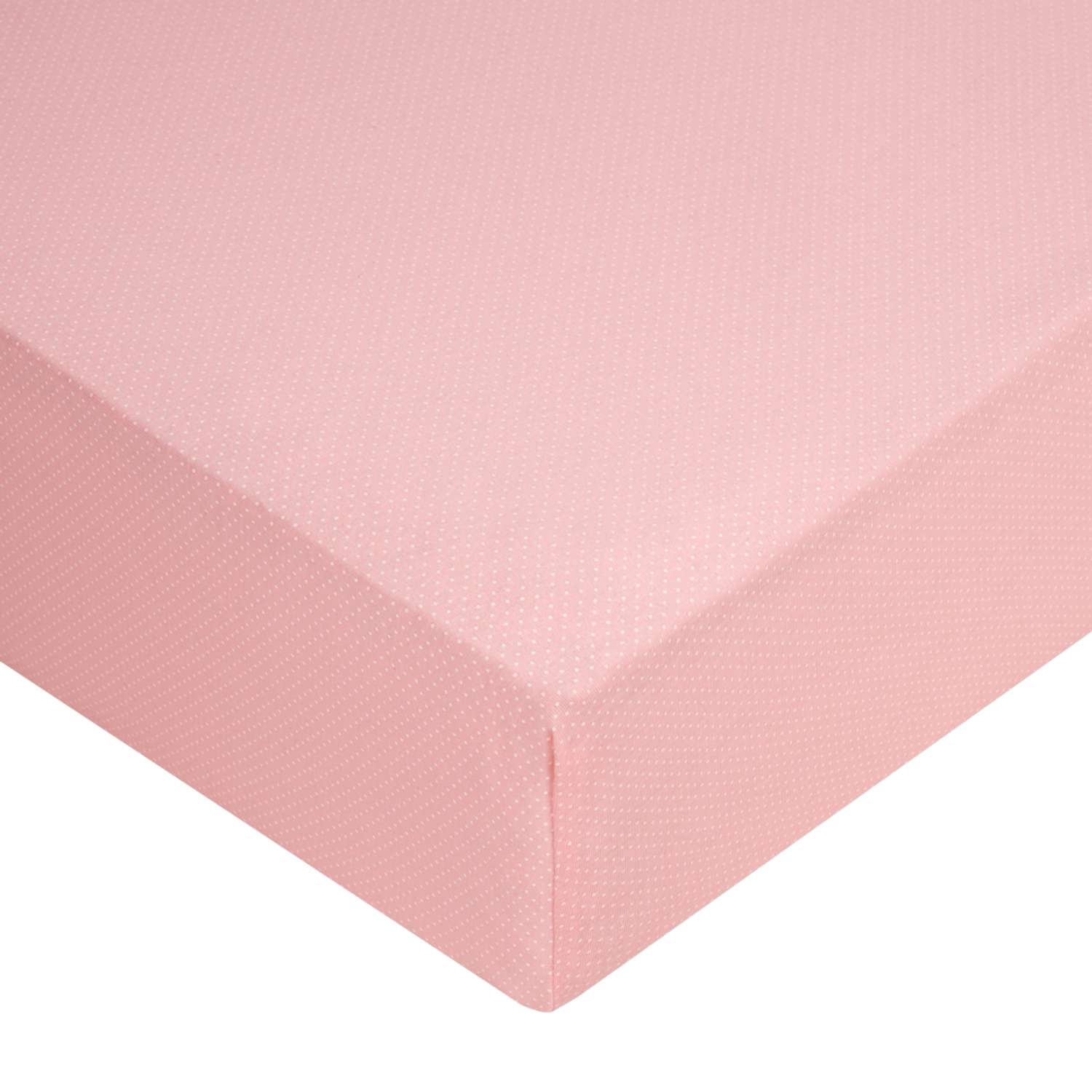 Комплект простыней Mrs.Stretch Mr.Jersy ясельных трикотажных натяжных на резинке по периметру 2 шт 60х120х15 см цвет розовый - фото 6