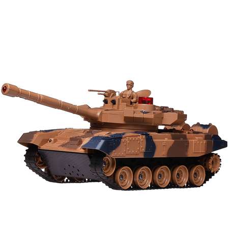 Игровой набор ABTOYS 2 танка Т90 и Леопард звук свет холодный пар зарядное устройство