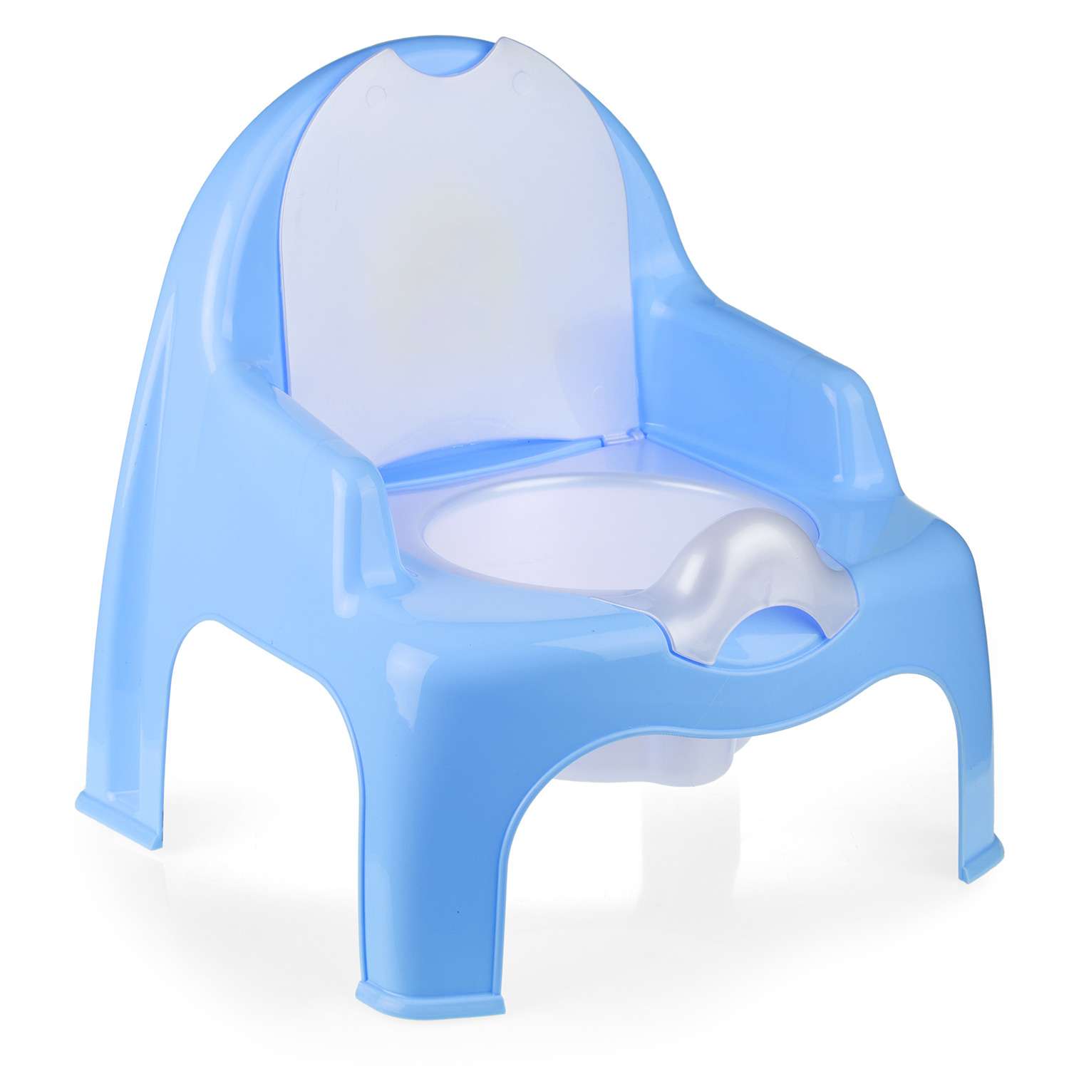 Горшок детский elfplast стульчик синий - фото 2
