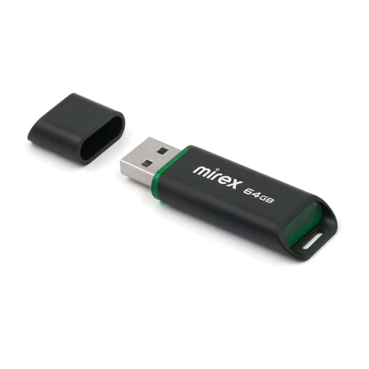 Флешка Mirex Spacer 64 Гб USB2.0 чт до 25 Мб/с зап до 15 Мб/с Чёрная 10204221 - фото 3