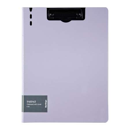 Папка-планшет с зажимом Berlingo Instinct А4 пластик лаванда/черный