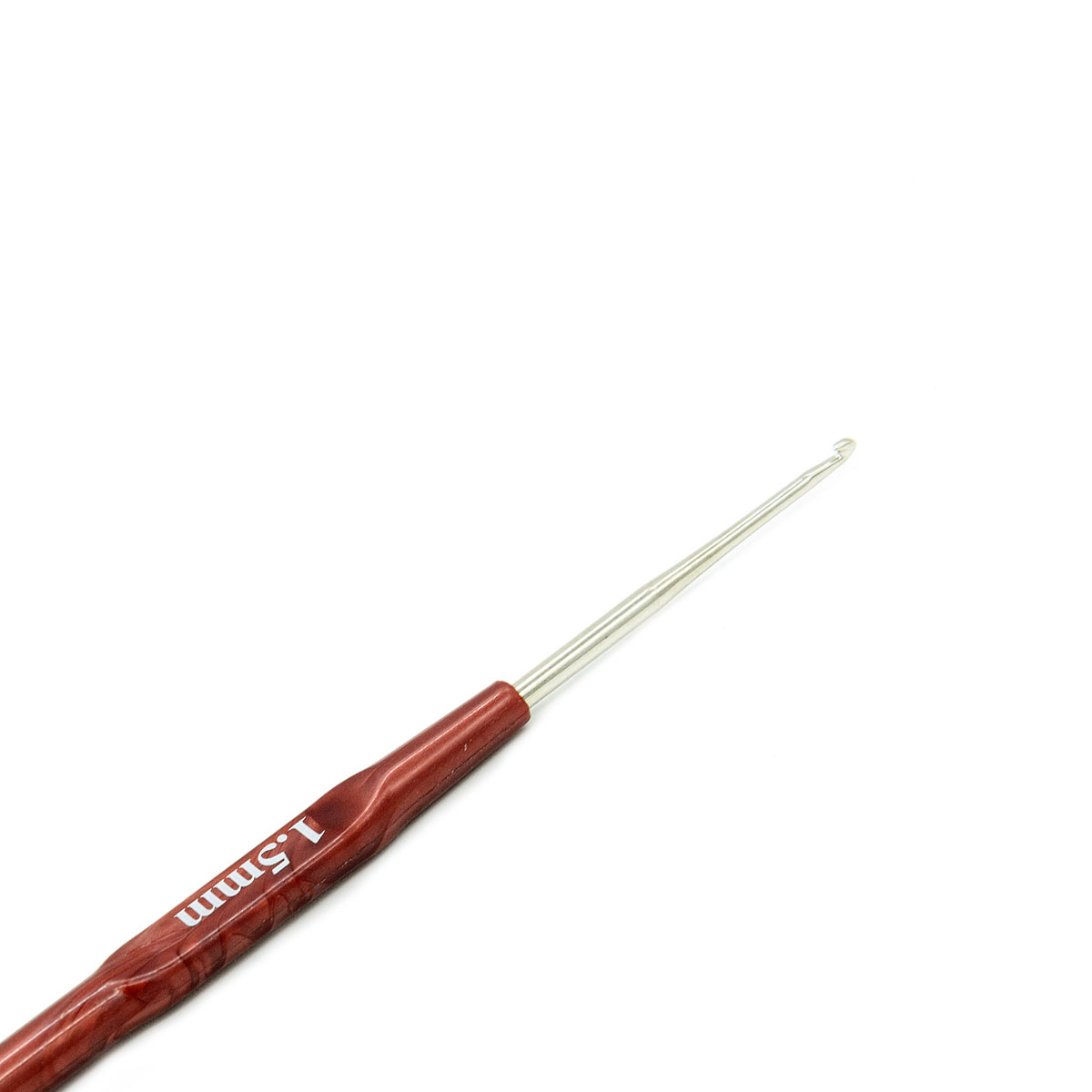 Крючок для вязания Hobby Pro металлический с пластиковой ручкой для тонкой пряжи 1.5 мм 14.5 см 955150 - фото 2