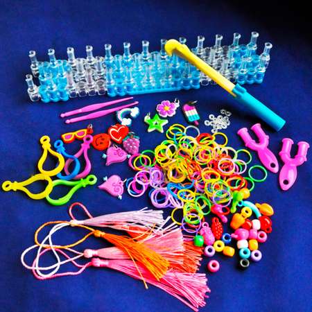 Набор резинок для плетения Color Kit для плетения браслетов 5600 шт 8 видов деталей