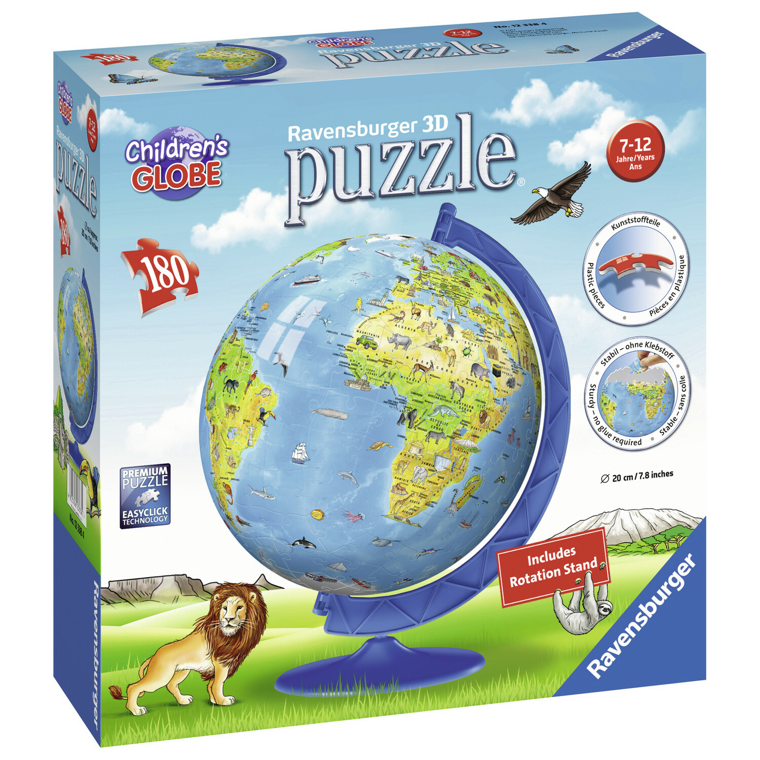 Пазл 3D Ravensburger Глобус 180элементов 12338 - фото 2